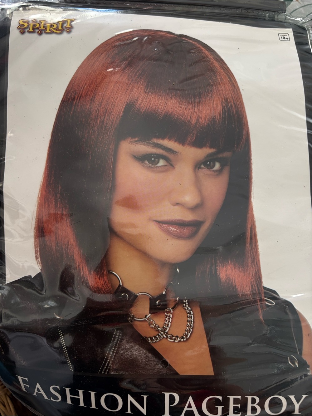 NEW Auburn Wig Long Bob Wig Halloween Adult Costume Accessory Adjustable Spirit